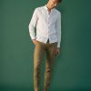 Pants And Bermudas | Abito Basic Slim Fit Brown Pants