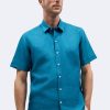 Short Sleeve Shirts | Abito Blue Park Short Sleeve Shirt