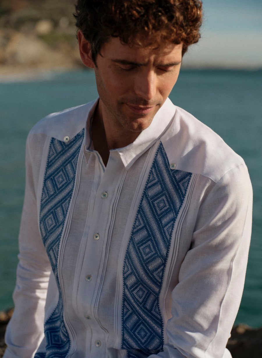 Guayaberas | Abito Cantil Blue Bell Handcrafted Guayabera