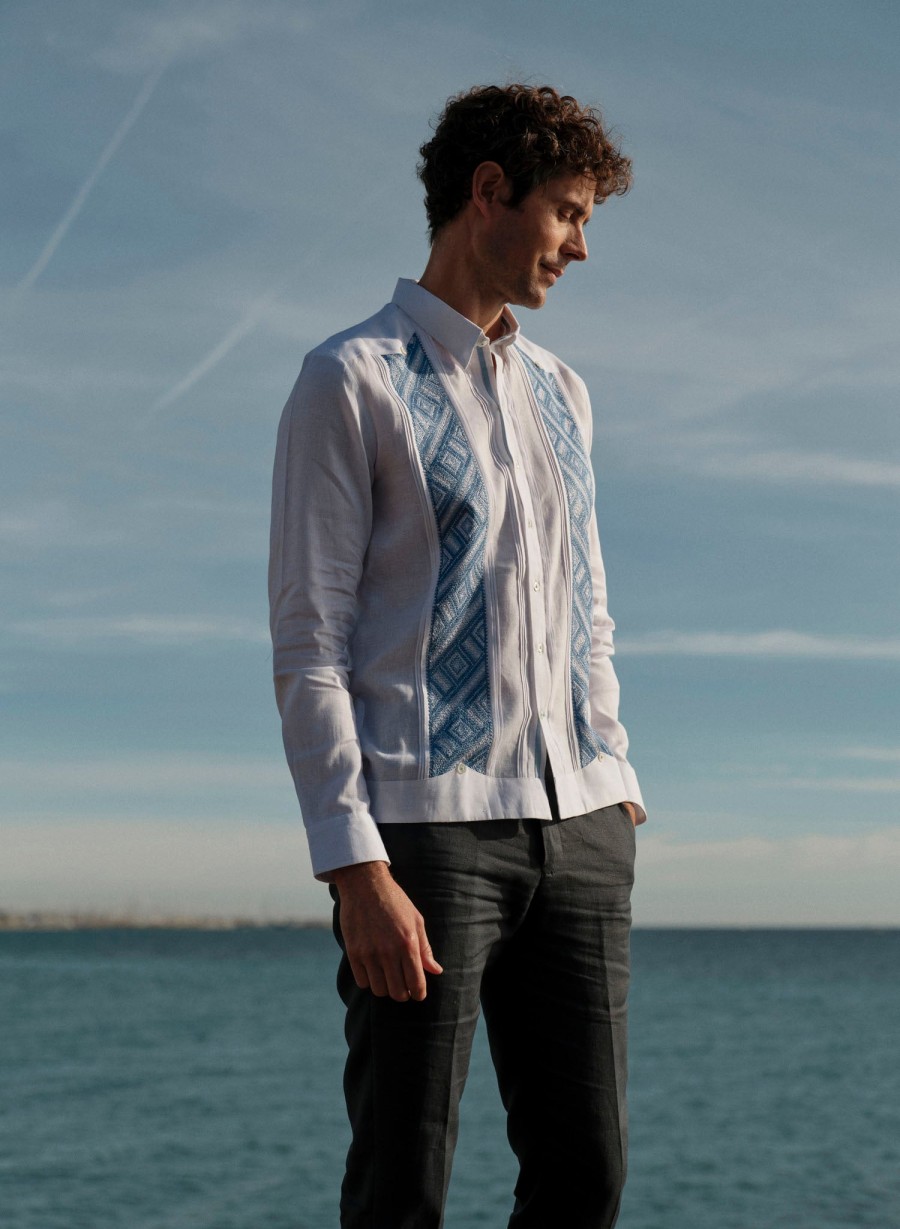 Guayaberas | Abito Cantil Blue Bell Handcrafted Guayabera