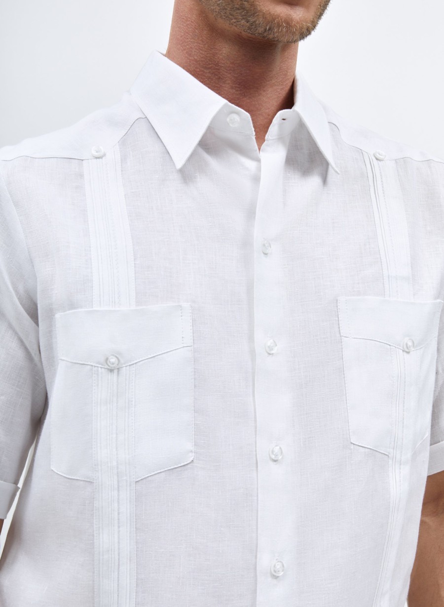 Short Sleeve Shirts | Abito Traditional Short Sleeve Guayabera