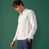 Camisas Basicas | Abito Balem Long Sleeve Shirt-White