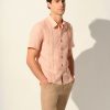 Short Sleeve Shirts | Abito Blonde Short Sleeve Shirt