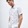 Short Sleeve Shirts | Abito Mia Marine Short Sleeve Shirt